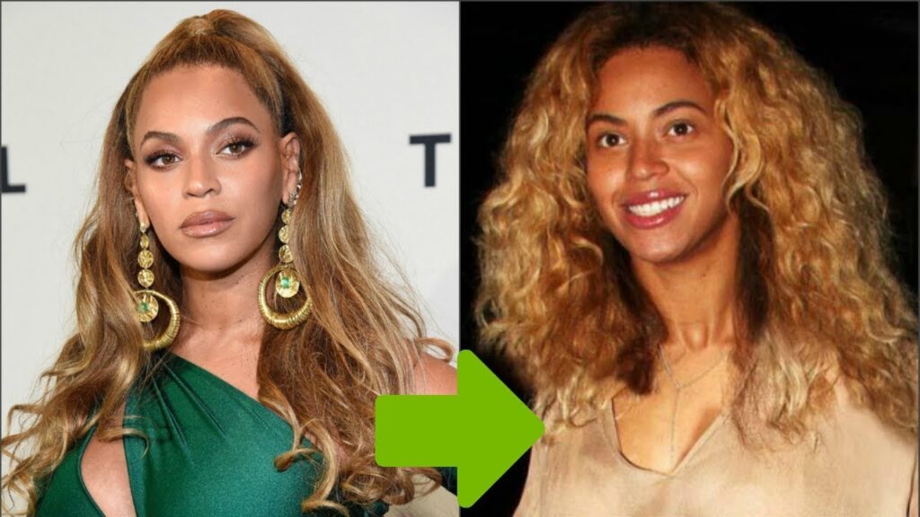 Beyonce No makeup look