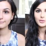 SSSniperWolf With and Without Makeup Look