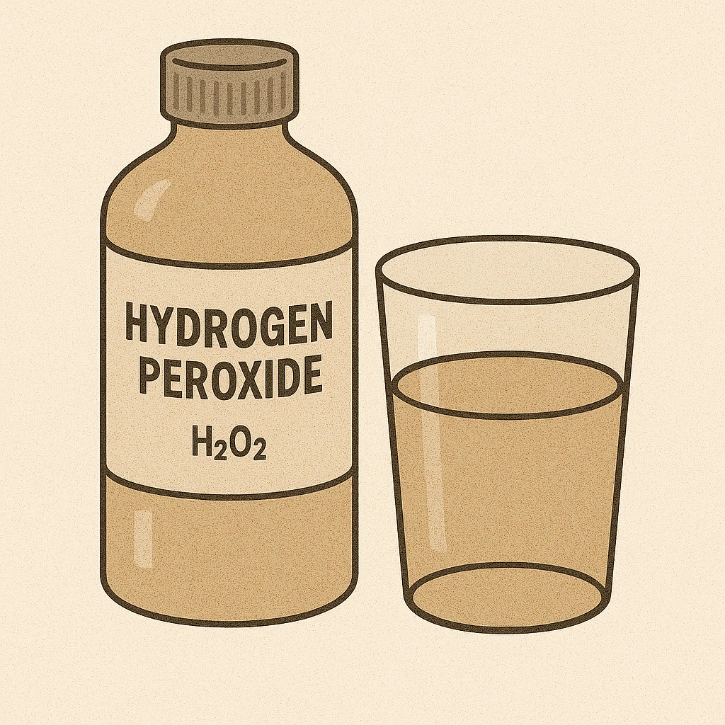 Hydrogen Peroxide Rinse