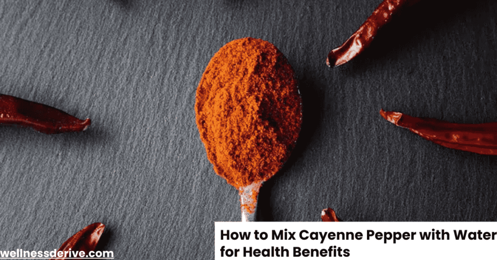 How to Mix Cayenne Pepper with Water for Health Benefits