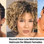 20+ Round Face Low Maintenance Short Natural Haircuts for Black Females