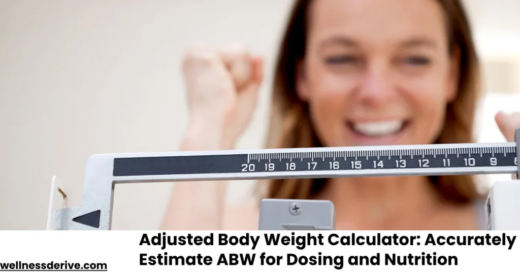 Adjusted Body Weight Calculator Accurately Estimate ABW for Dosing and Nutrition