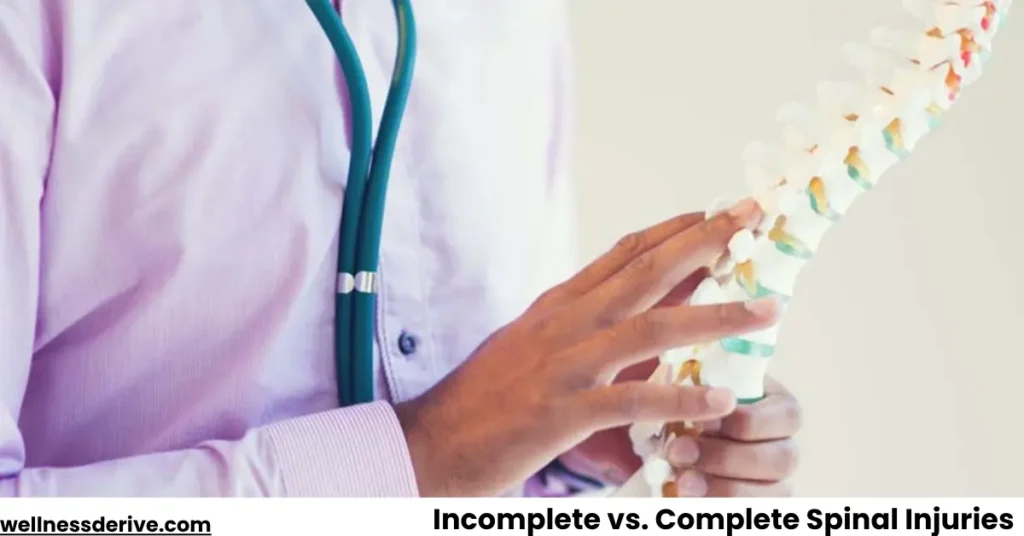 Incomplete vs. Complete Spinal Injuries