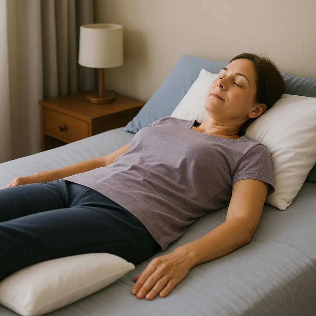 Sleeping on Your Back with Pillow Under Knees